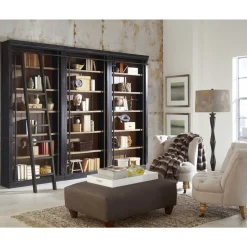Toulouse 18 Shelf Bookcase Wall with Ladder - 94