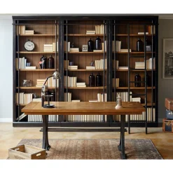 Toulouse 18 Shelf Bookcase Wall with Ladder - 94