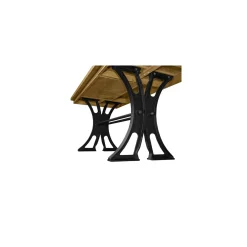 Toulouse Writing Table Desk with Cast Metal Base - 72