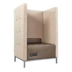 Traffic Modular Lounge Privacy Chair with USB/Power