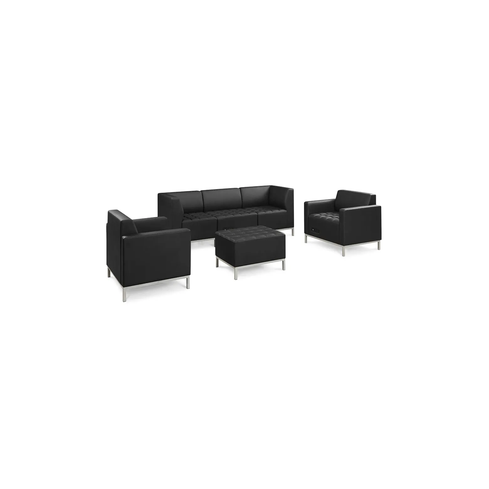 Traffic Modular Lounge Seating Set with USB/Power - 6pc.