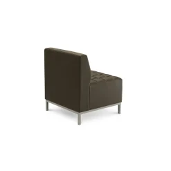 Traffic Modular Seating Armless Guest Chair with Power Outlets