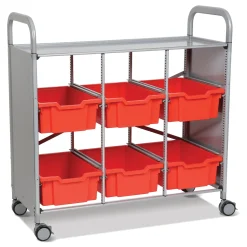Triple Cart with 6 Trays - 6
