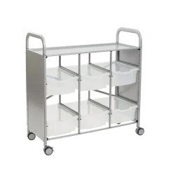 Triple Cart with 6 Trays - 6