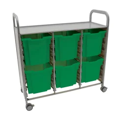 Triple Storage Cart with 6 Trays - 12