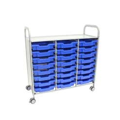 Triple Storage Cart with 24 Trays - 3