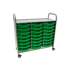 Triple Storage Cart with 24 Trays - 3