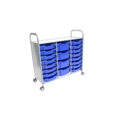 Triple Storage Cart with 20 Trays