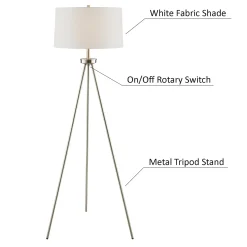 Tripod Floor & Table Lamps - Set of 3