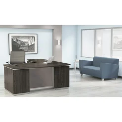 Tuxedo Bow Front L-Shape Desk with Left Return - 72