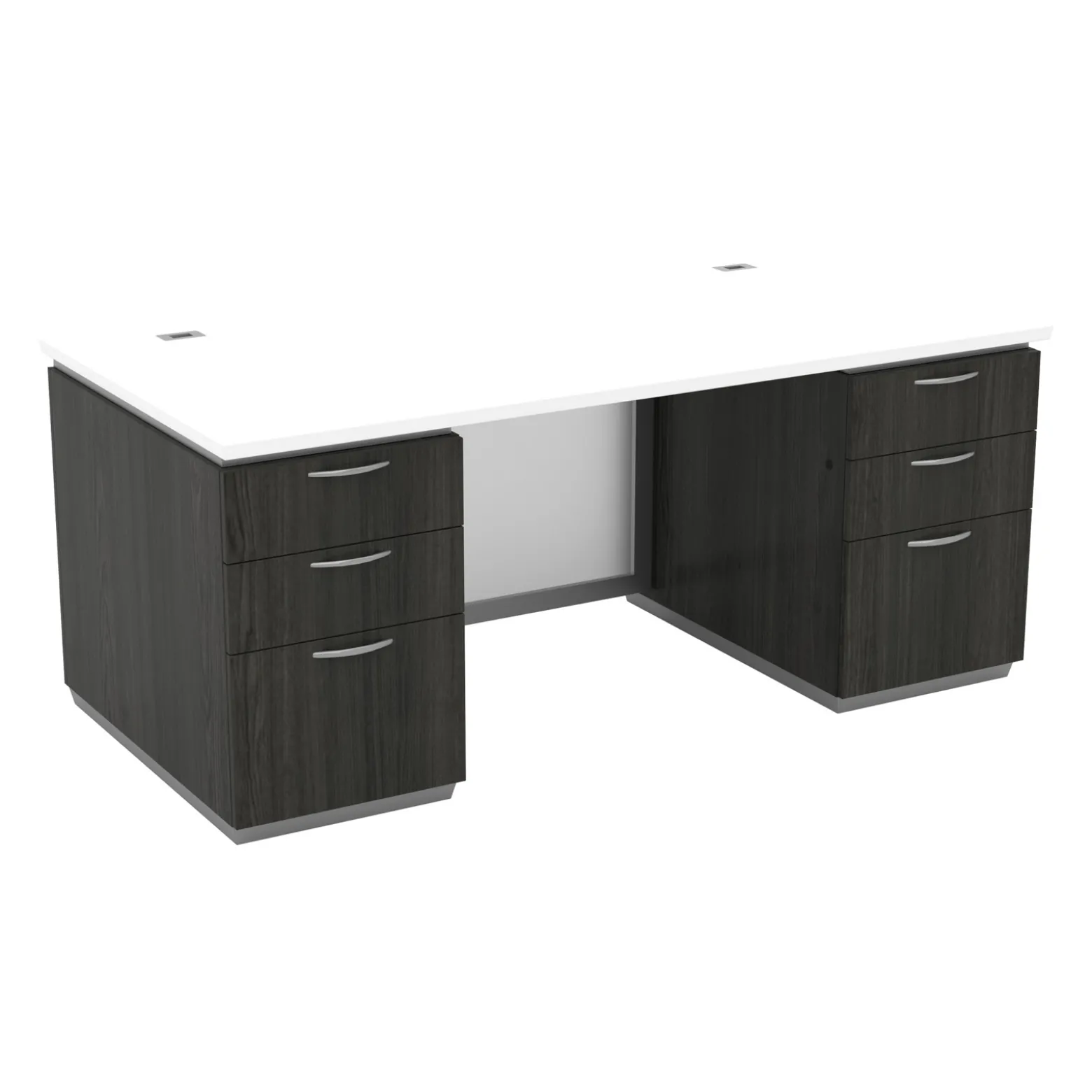 Tuxedo Double-Pedestal Executive Desk - 72"W x 36"D