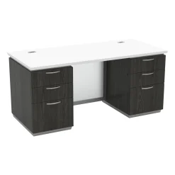 Tuxedo Double-Pedestal Executive Desk - 66"W x 30"D