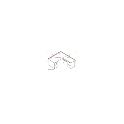 Tuxedo L-Shaped Desk with Right Return - 66