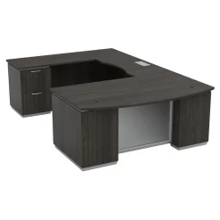 Tuxedo U-Shaped Desk with Left Bridge - 72