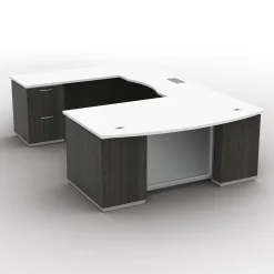 Tuxedo U-Shaped Desk with Left Bridge - 72