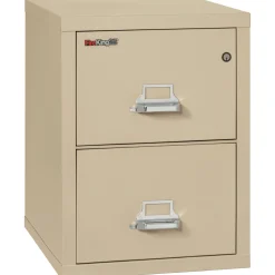 Two Drawer Fireproof Legal Size Vertical File - 25"D