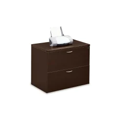 Two Drawer Wood Grain Laminate Lateral File