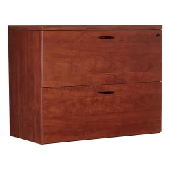 Two Drawer Wood Grain Laminate Lateral File