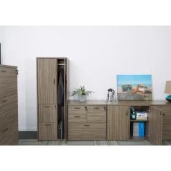 Two Drawer Wood Grain Laminate Lateral File