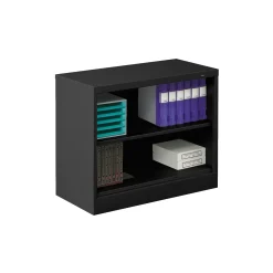 Two Shelf Steel Bookcase 30"H x 18"D