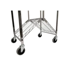 Two-Shelf Collapsible Wire Utility Cart