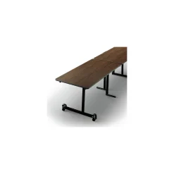 Uniframe Rectangular Folding Cafeteria Table w/ Black Leg– 140