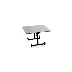 Uniframe Square Mobile Folding Table w/ Black Frame - 48"W x 48"D