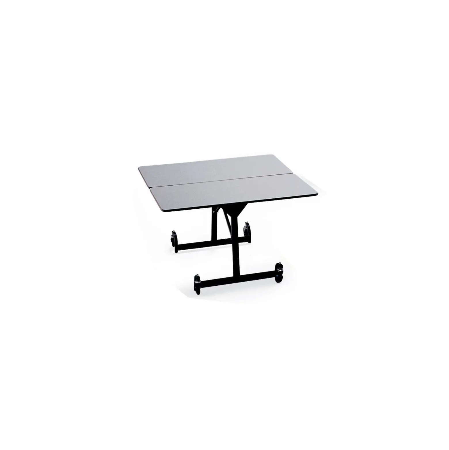 Uniframe Square Mobile Folding Table w/ Black Frame - 48"W x 48"D