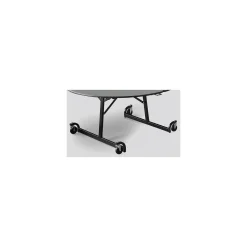 Uniframe Square Mobile Folding Table w/ Black Frame - 48