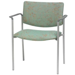 Upholstered Back Guest Chair with Arms