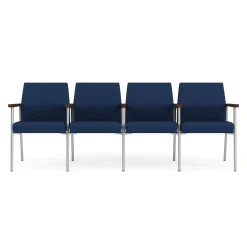 Uptown Four-Seater with Center Arms in Premium Upholstery