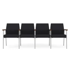 Uptown Four-Seater with Center Arms in Premium Upholstery