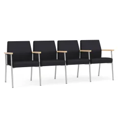 Uptown Four-Seater with Center Arms in Premium Upholstery
