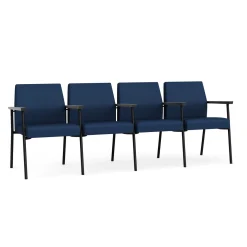 Uptown Four-Seater with Center Arms in Premium Upholstery