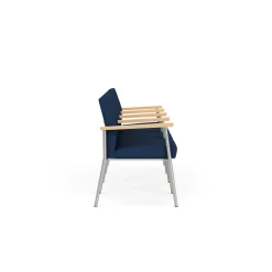 Uptown Four-Seater with Center Arms in Premium Upholstery