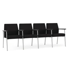 Uptown Four-Seater with Center Arms in Standard Fabric