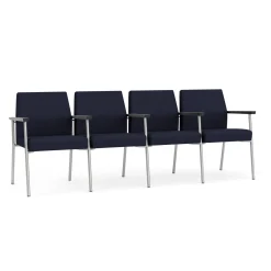 Uptown Four-Seater with Center Arms in Standard Fabric