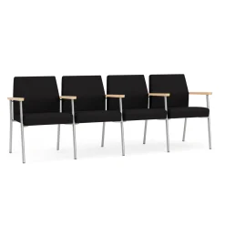 Uptown Four-Seater with Center Arms in Standard Fabric