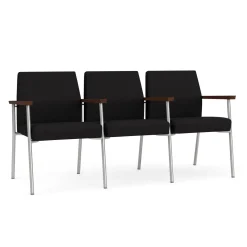 Uptown Three-Seater with Center Arms in Standard Fabric