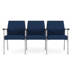 Uptown Three-Seater with Center Arms in Premium Upholstery