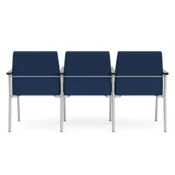 Uptown Three-Seater with Center Arms in Premium Upholstery
