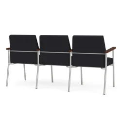 Uptown Three-Seater with Center Arms in Premium Upholstery