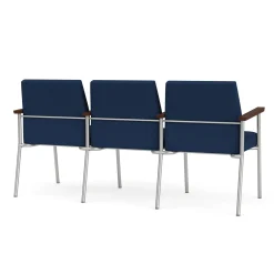 Uptown Three-Seater with Center Arms in Premium Upholstery