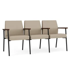 Uptown Three-Seater with Center Arms in Premium Upholstery