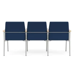 Uptown Three-Seater with Center Arms in Premium Upholstery