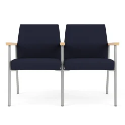 Uptown Two-Seater with Center Arms in Standard Fabric