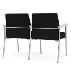 Uptown Two-Seater with Center Arms in Standard Fabric