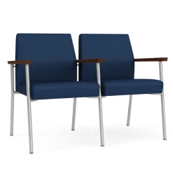 Uptown Two-Seater with Center Arm in Premium Upholstery