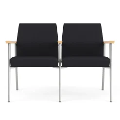 Uptown Two-Seater with Center Arm in Premium Upholstery