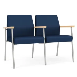 Uptown Two-Seater with Center Arm in Premium Upholstery